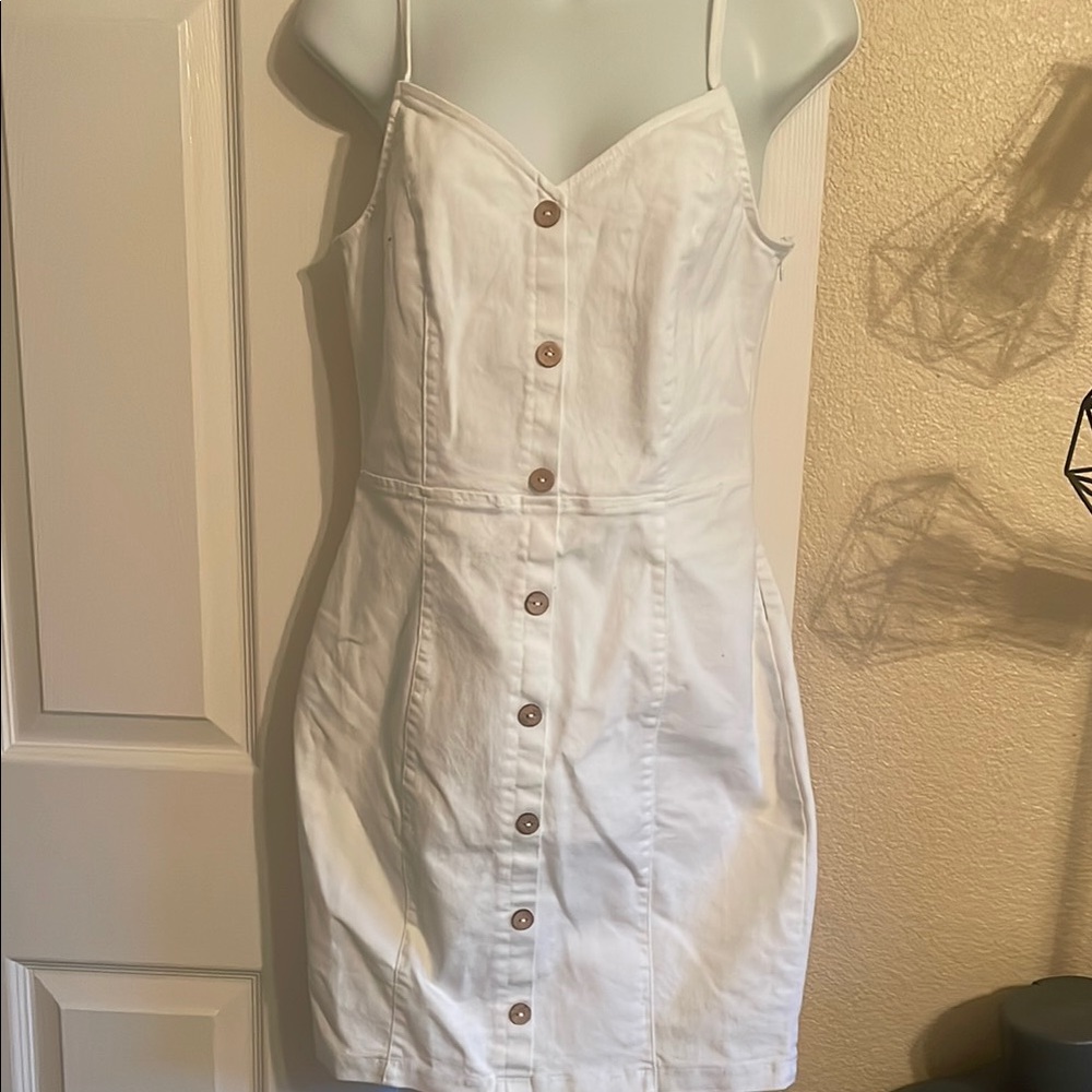 Blāshe  White denim Dress
